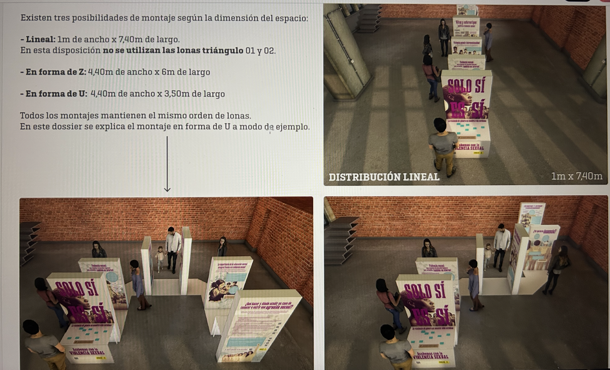 Imagen expositiva utilizada en la muestra ‘Solo sí es sí’ sobre la violencia sexual